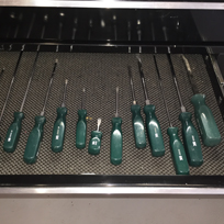 Organization down to the screwdrivers